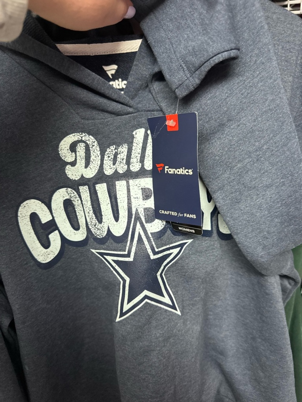 Dallas Cowboys Hoodie Women's XXL NWT Fanatics NFL Blue Pullover - Picture 4 of 6